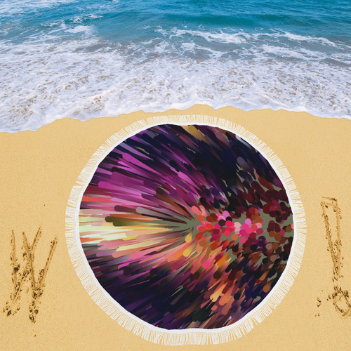 Splash Boom Bang by Artdream Circular Beach Shawl 59"x 59"