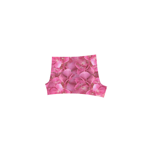 Dark Pink Flowers Briseis Skinny Shorts (Model L04)
