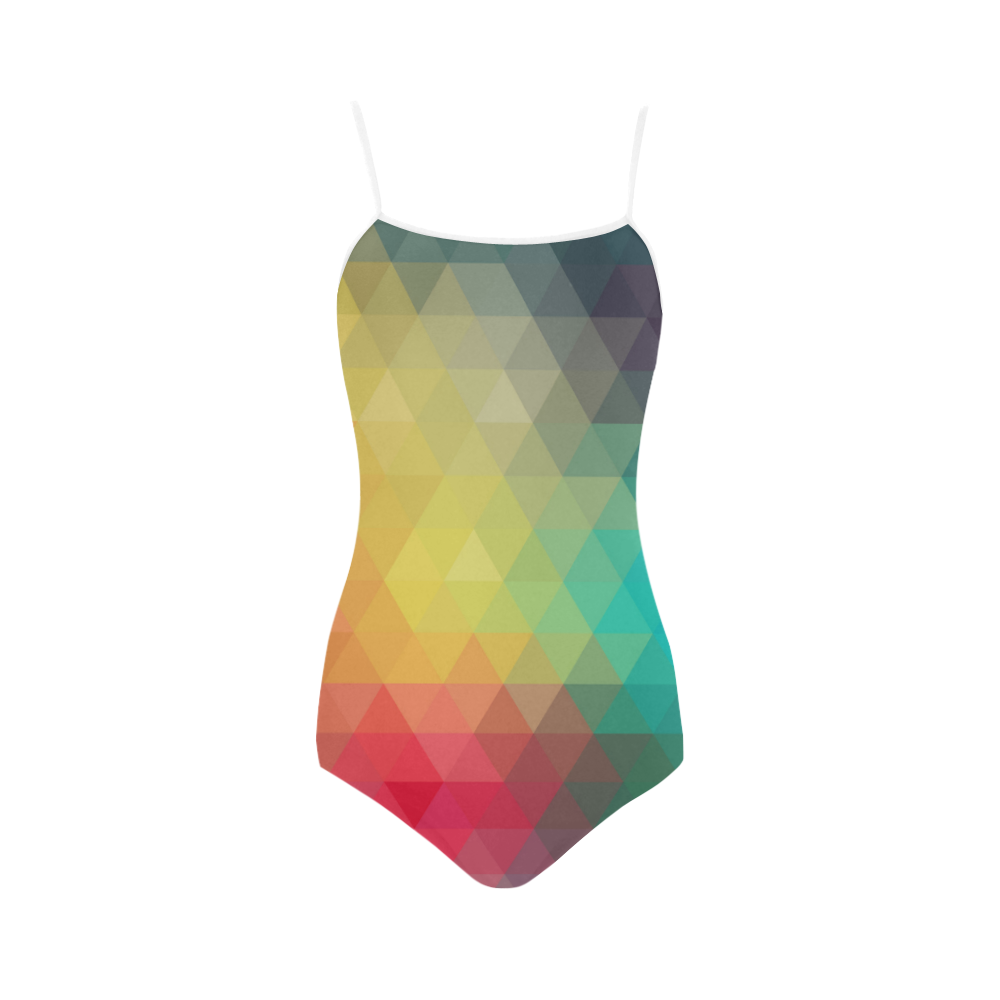 Geometric Triangles Strap Swimsuit ( Model S05)