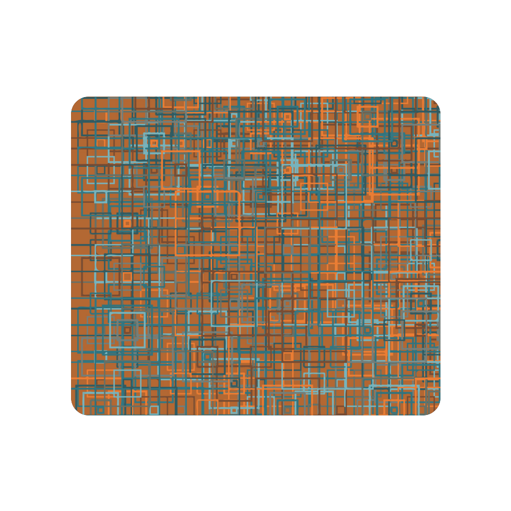Red Blue Geometric Squares Pattern Men's Clutch Purse （Model 1638）