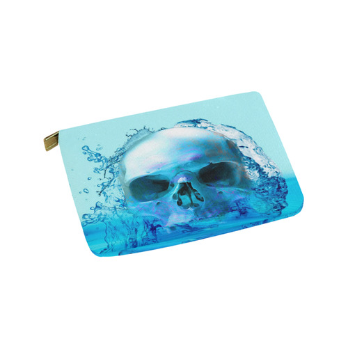 Skull in Water Carry-All Pouch 9.5''x6''