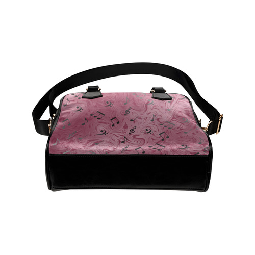 music notes pattern handbag Shoulder Handbag (Model 1634)