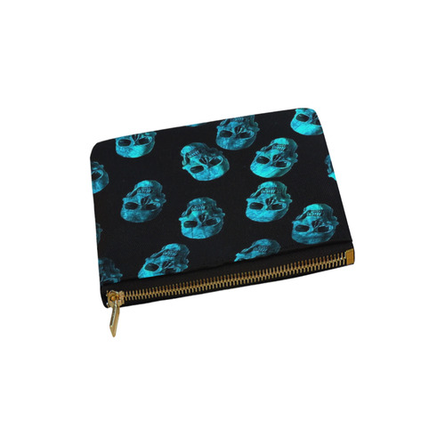 skulls blue by JamColors Carry-All Pouch 6''x5''