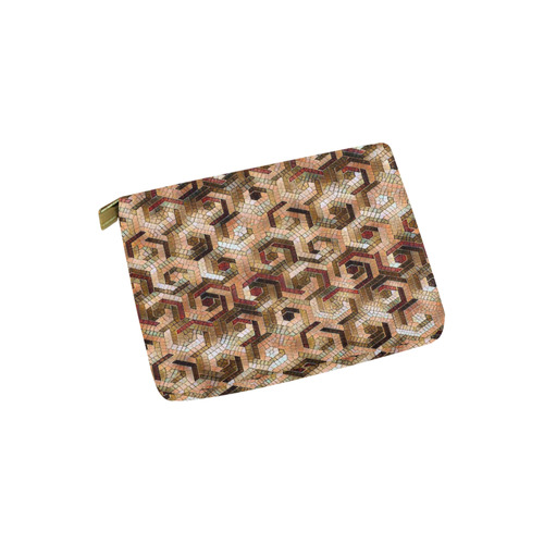 Pattern Factory 23 brown by JamColors Carry-All Pouch 6''x5''