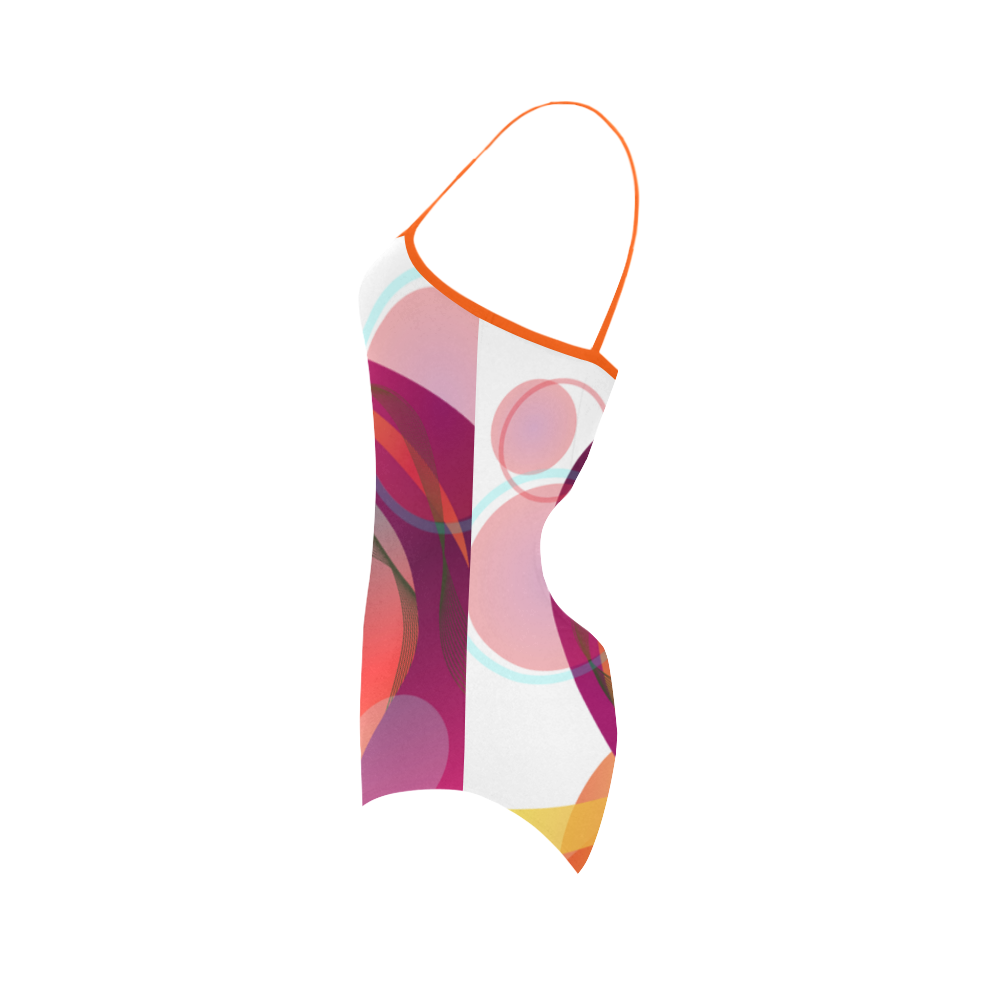 Rainbow Ribbons Strap Swimsuit ( Model S05)