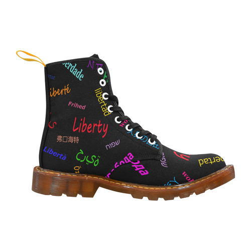Freedom in several languages Martin Boots For Women Model 1203H