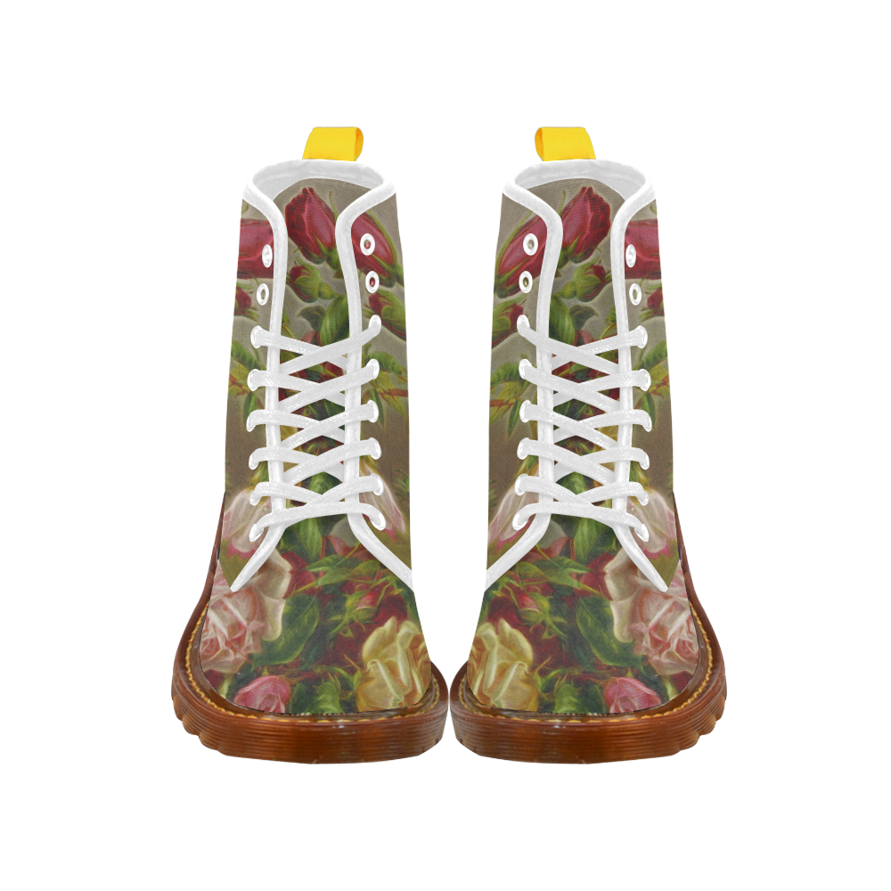 Beautiful Awesome Vintage Roses Martin Boots For Women Model 1203H