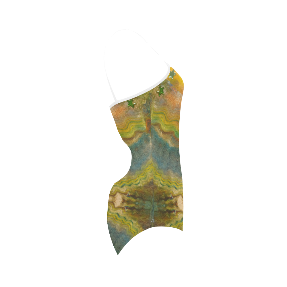 Autumn Leaves Strap Swimsuit ( Model S05)