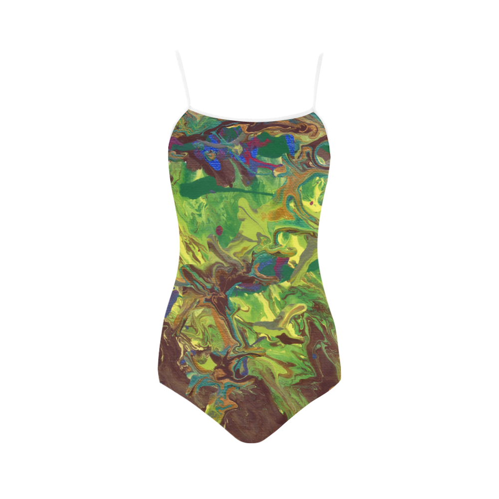 Standing Strong Against The Wind Strap Swimsuit ( Model S05)