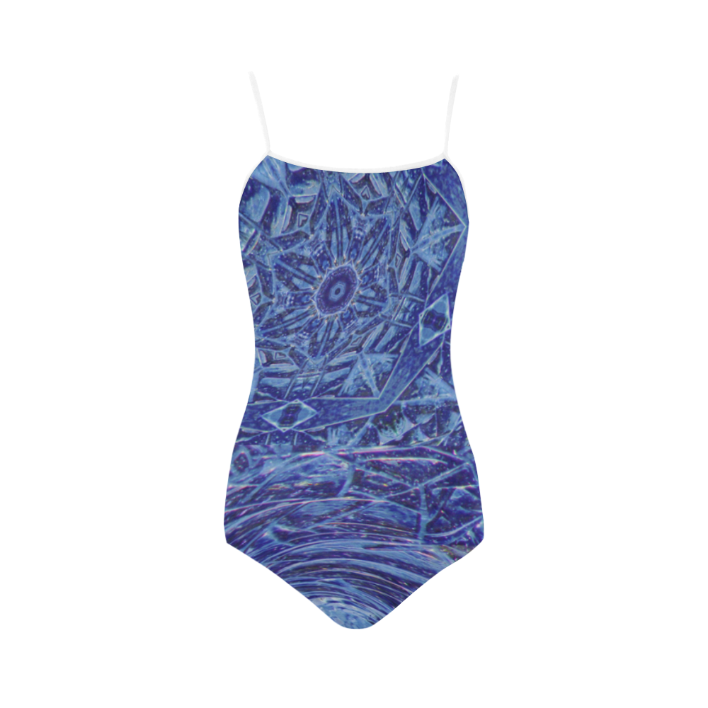 Swirling Night Strap Swimsuit ( Model S05)