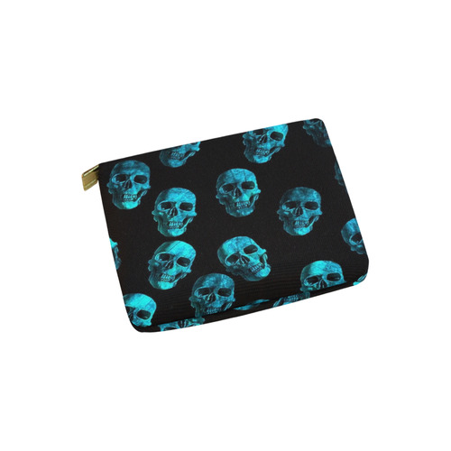 skulls blue by JamColors Carry-All Pouch 6''x5''