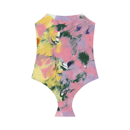 Flowers in Abstract 1 Strap Swimsuit ( Model S05)