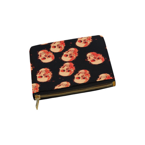 skulls orange by JamColors Carry-All Pouch 6''x5''
