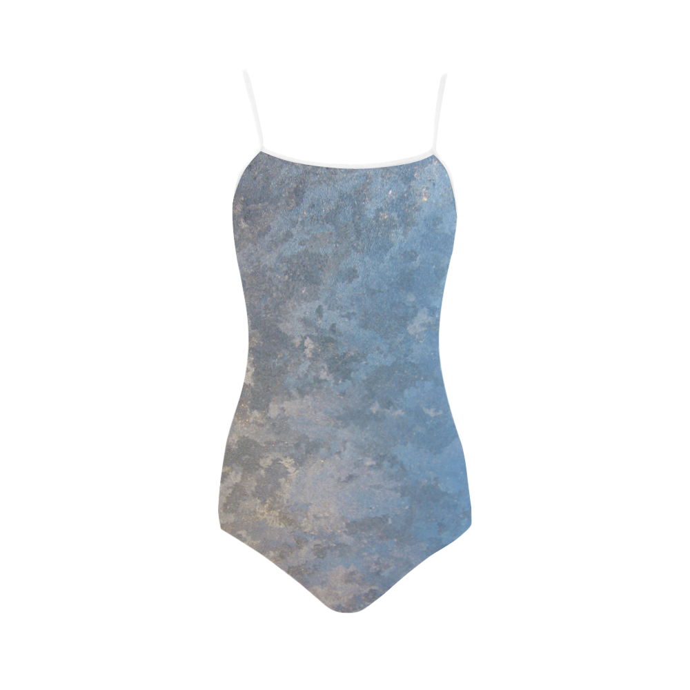 Frosted Windowpane Strap Swimsuit ( Model S05)