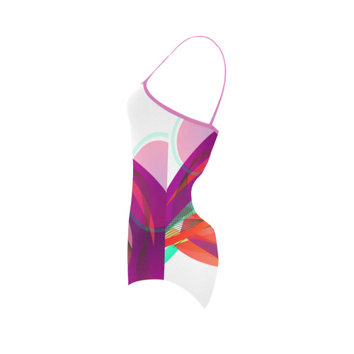 Rainbow Ribbons Strap Swimsuit ( Model S05)