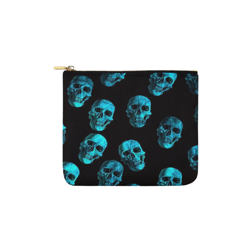 skulls blue by JamColors Carry-All Pouch 6''x5''