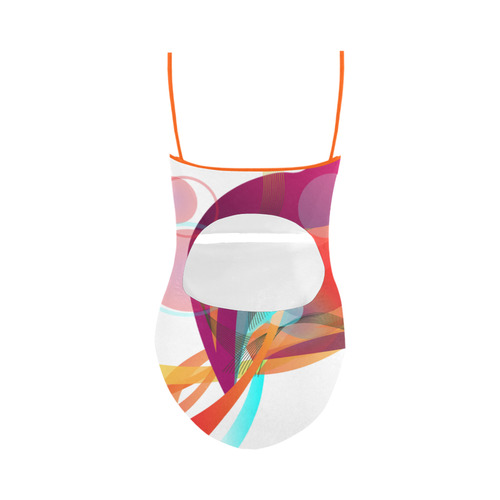 Rainbow Ribbons Strap Swimsuit ( Model S05)