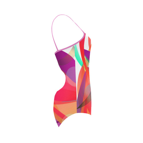 Rainbow Ribbons Strap Swimsuit ( Model S05)