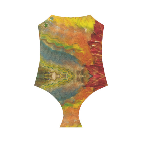 Autumn Leaves Strap Swimsuit ( Model S05)