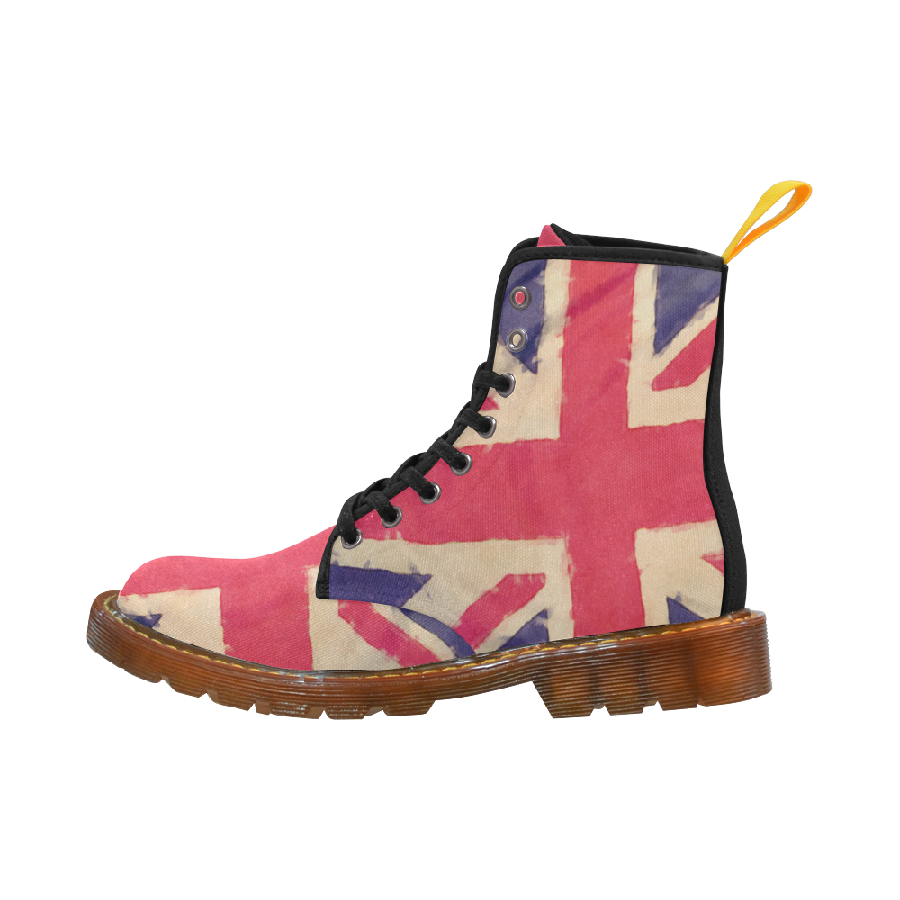 British UNION JACK flag grunge style Martin Boots For Men Model 1203H