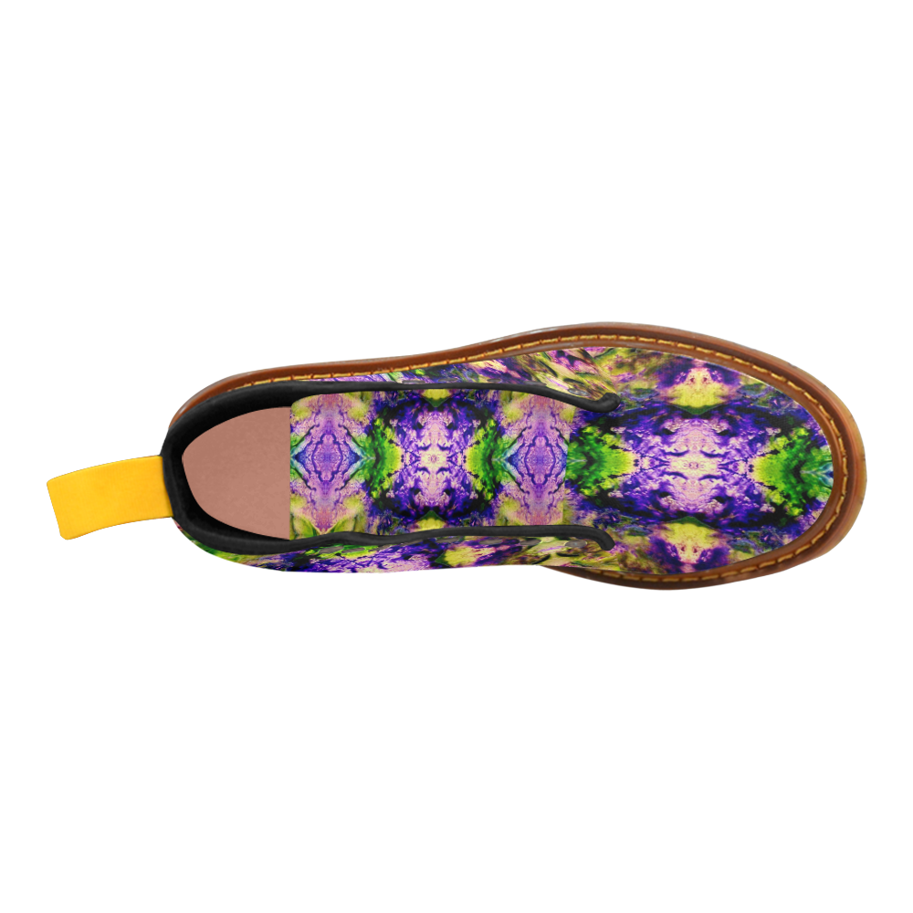 Green,Purple Yellow ,Goa Pattern Martin Boots For Women Model 1203H