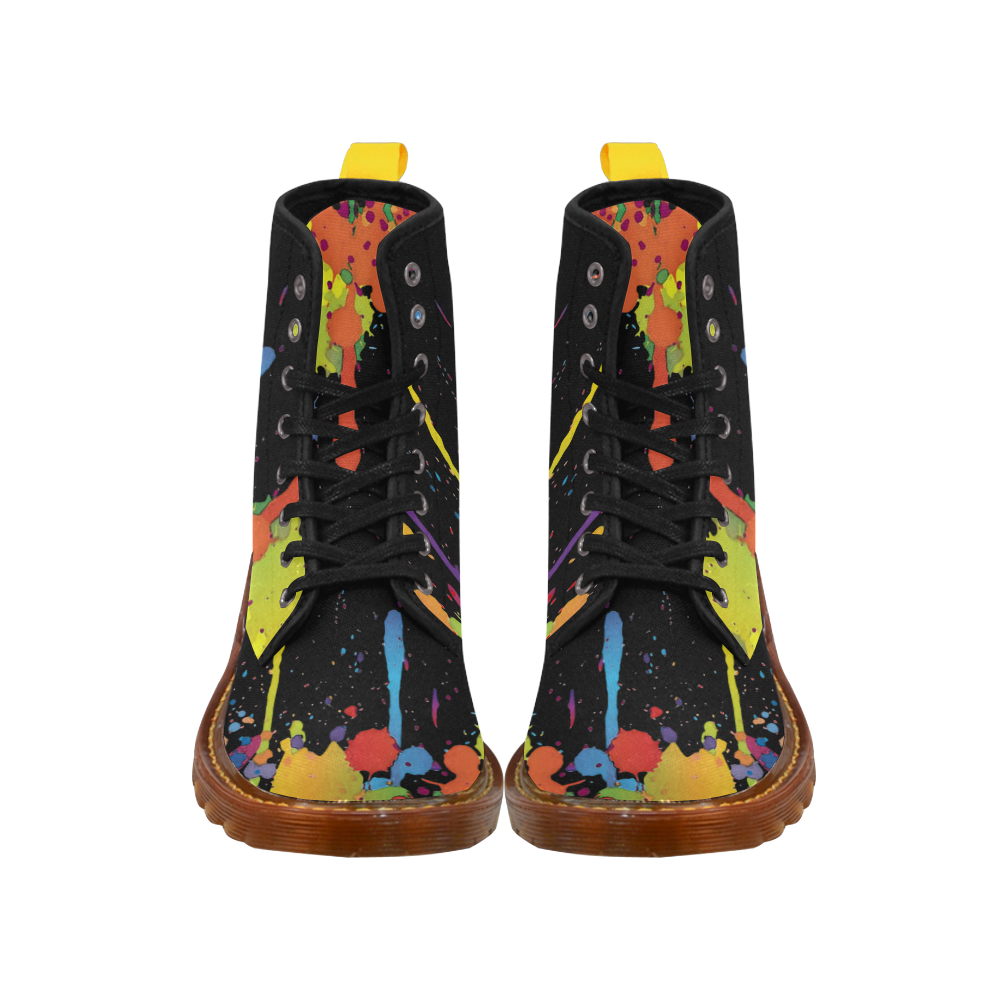 Crazy multicolored running SPLASHES Martin Boots For Men Model 1203H