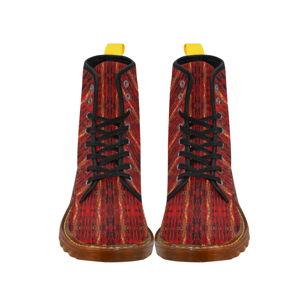Red Gold, Old Oriental Pattern Martin Boots For Women Model 1203H