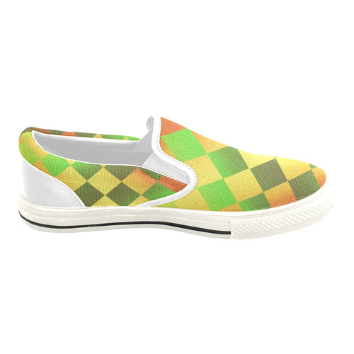 Easter Square Slip-on Canvas Shoes for Kid (Model 019)