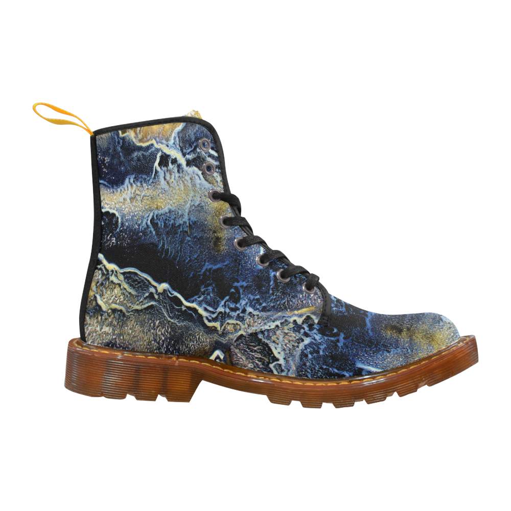 Space Universe Marbling Martin Boots For Women Model 1203H
