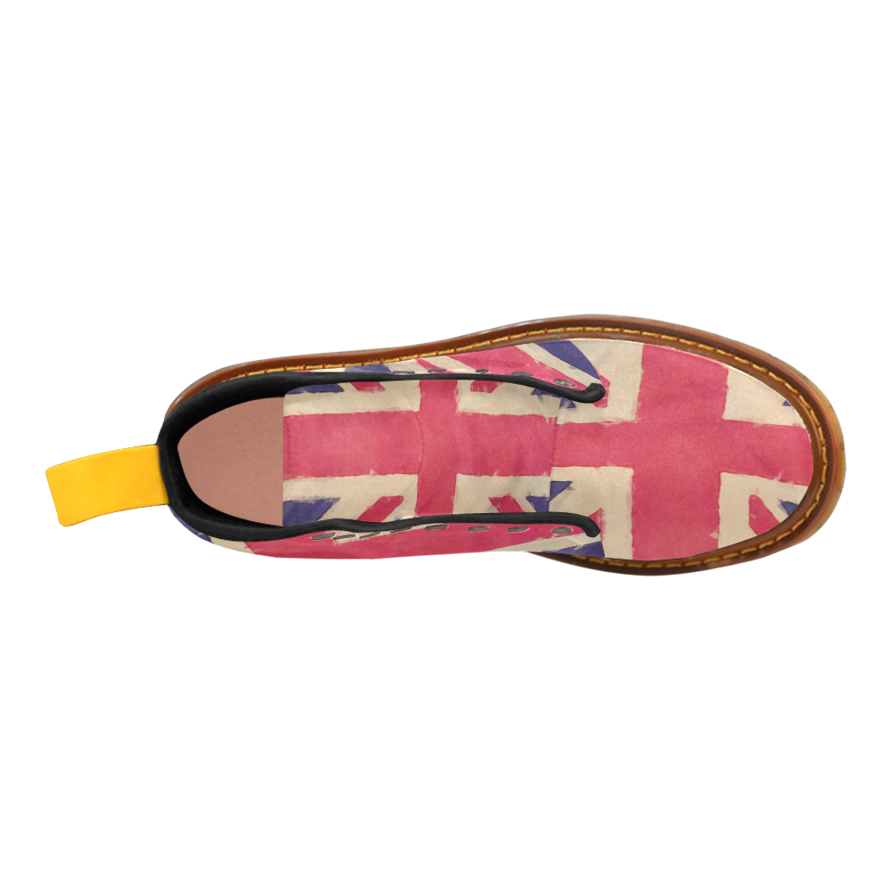 British UNION JACK flag grunge style Martin Boots For Women Model 1203H