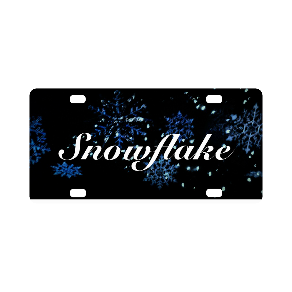 Snowflake Car Tag Classic License Plate