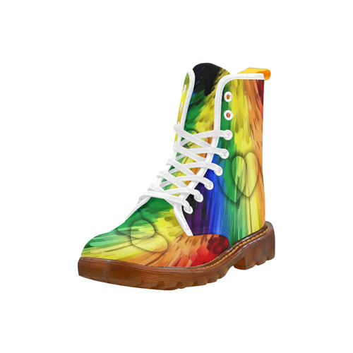 Pride Colors by Nico Bielow Martin Boots For Men Model 1203H