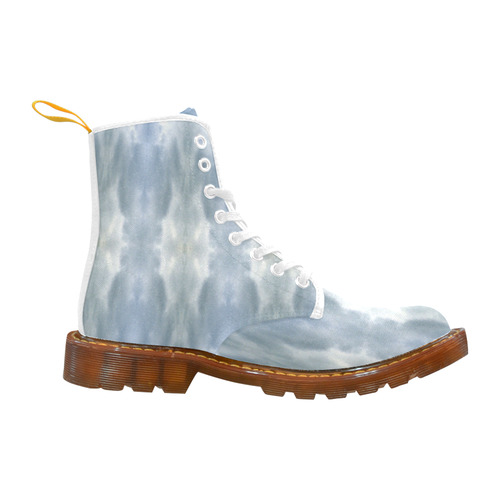 Ice Crystals Abstract Pattern Martin Boots For Women Model 1203H