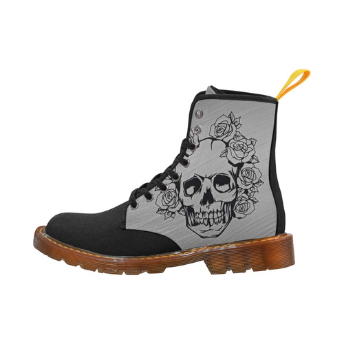 skull with roses Martin Boots For Women Model 1203H