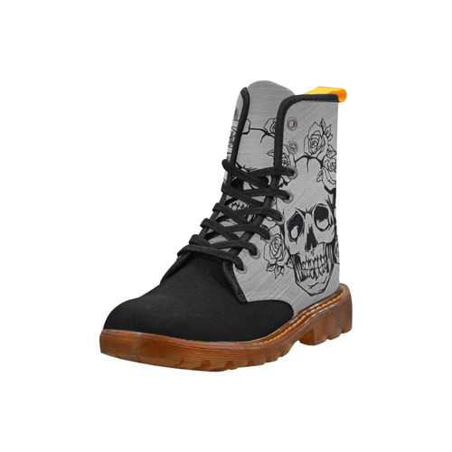 skull with roses Martin Boots For Women Model 1203H