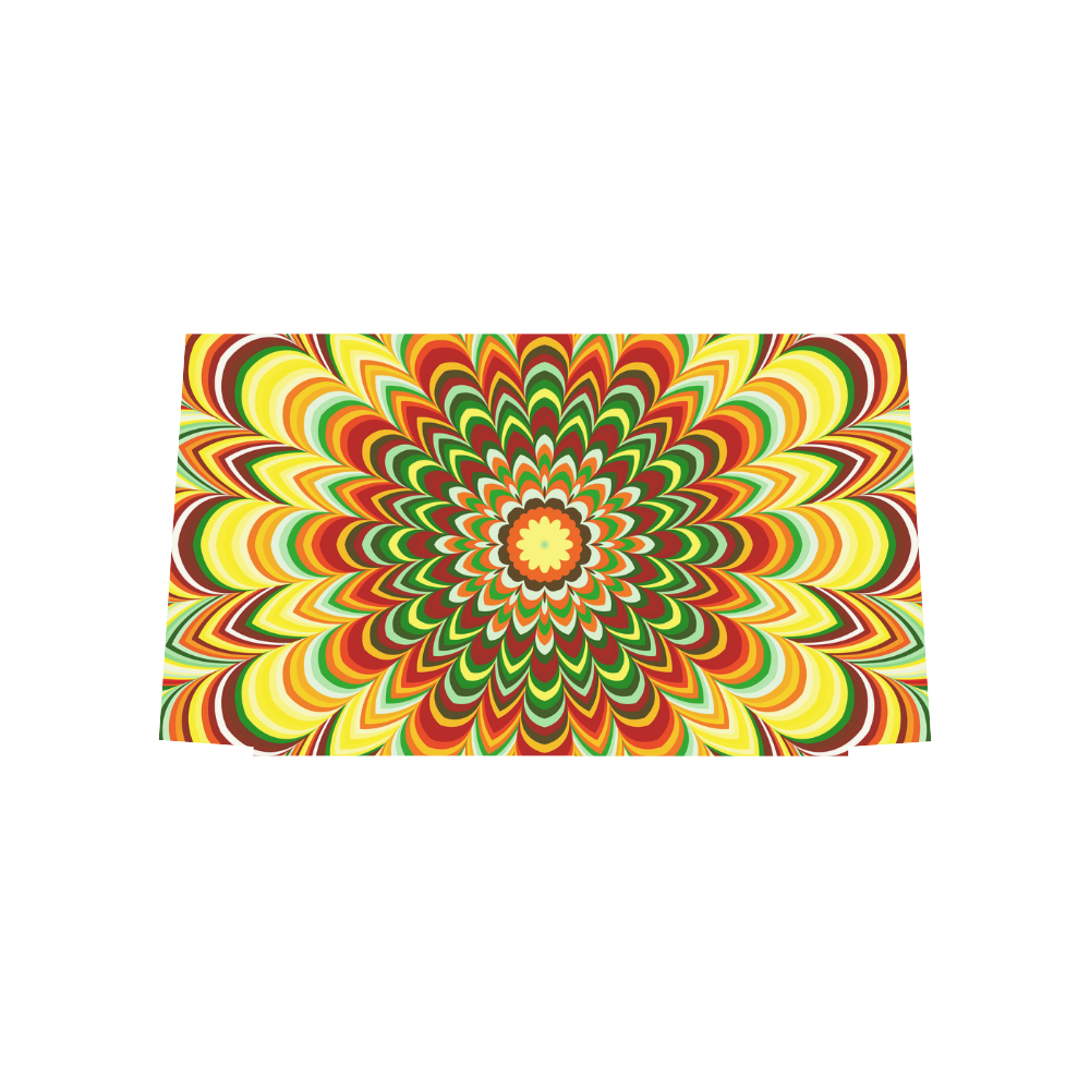 Colorful flower striped mandala Euramerican Tote Bag/Large (Model 1656)