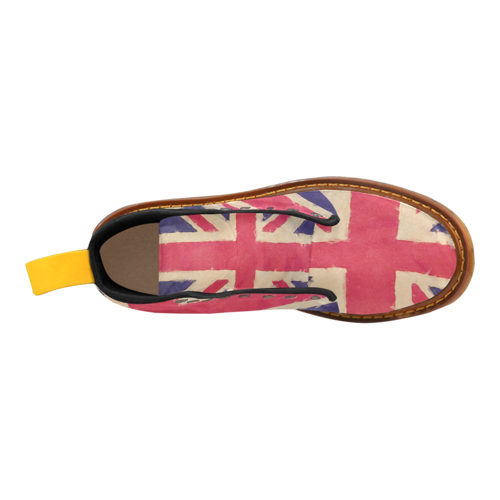 British UNION JACK flag grunge style Martin Boots For Men Model 1203H