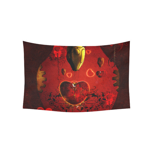 Flying hearts Cotton Linen Wall Tapestry 60"x 40"