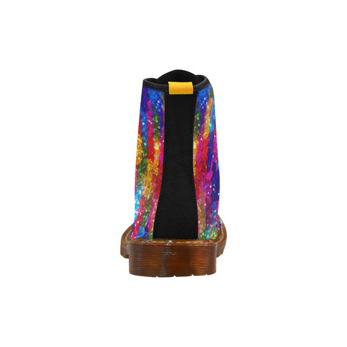 Rainbow Glitter Sequins Martin Boots For Women Model 1203H