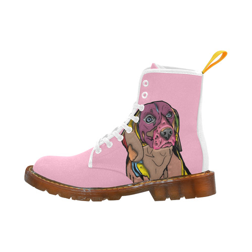 Beagle Popart by Nico Bielow Martin Boots For Women Model 1203H