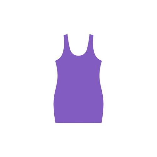Sugar Skull Cat Purple Medea Vest Dress (Model D06)
