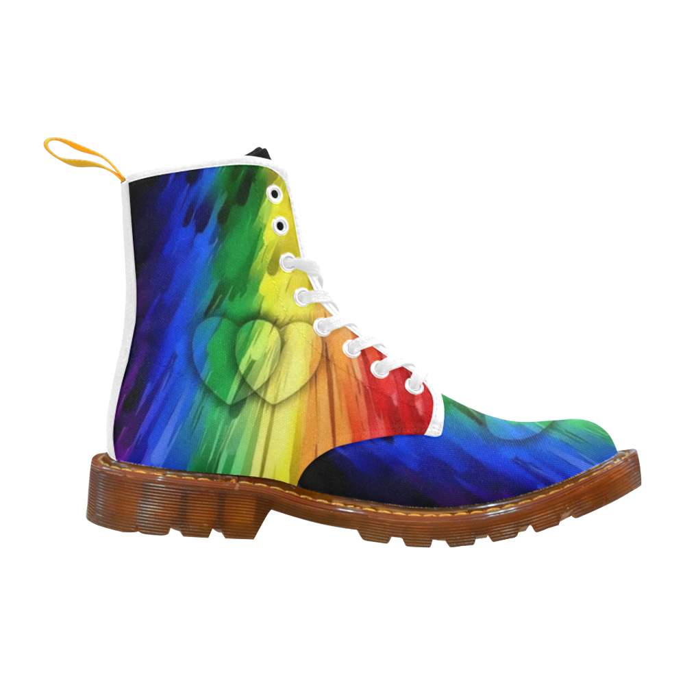 Pride Colors by Nico Bielow Martin Boots For Men Model 1203H