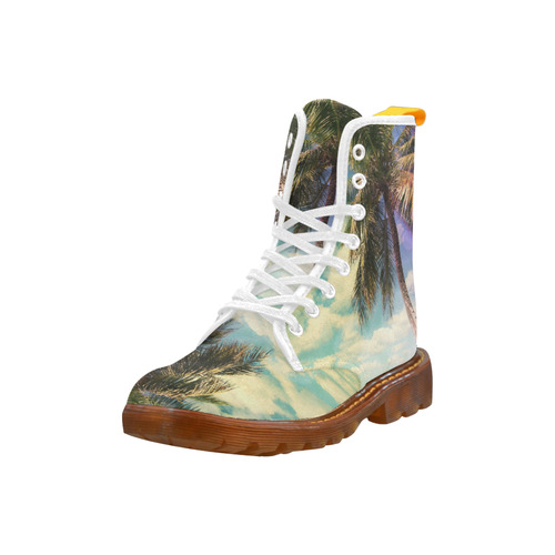 Prismatic Palm Custom Canvas Boots For Women Model 1203H