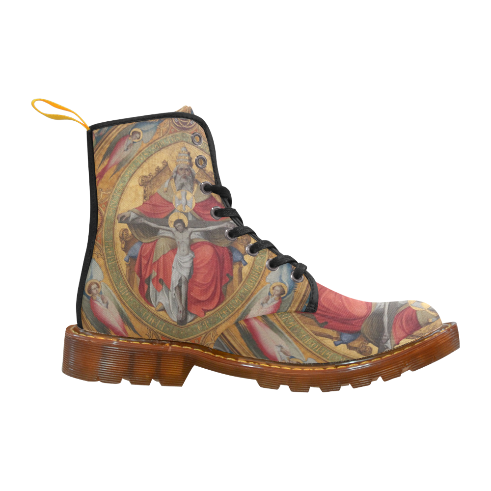 Jesus on Cross Custom Canvas Boots For Women Model 1203H