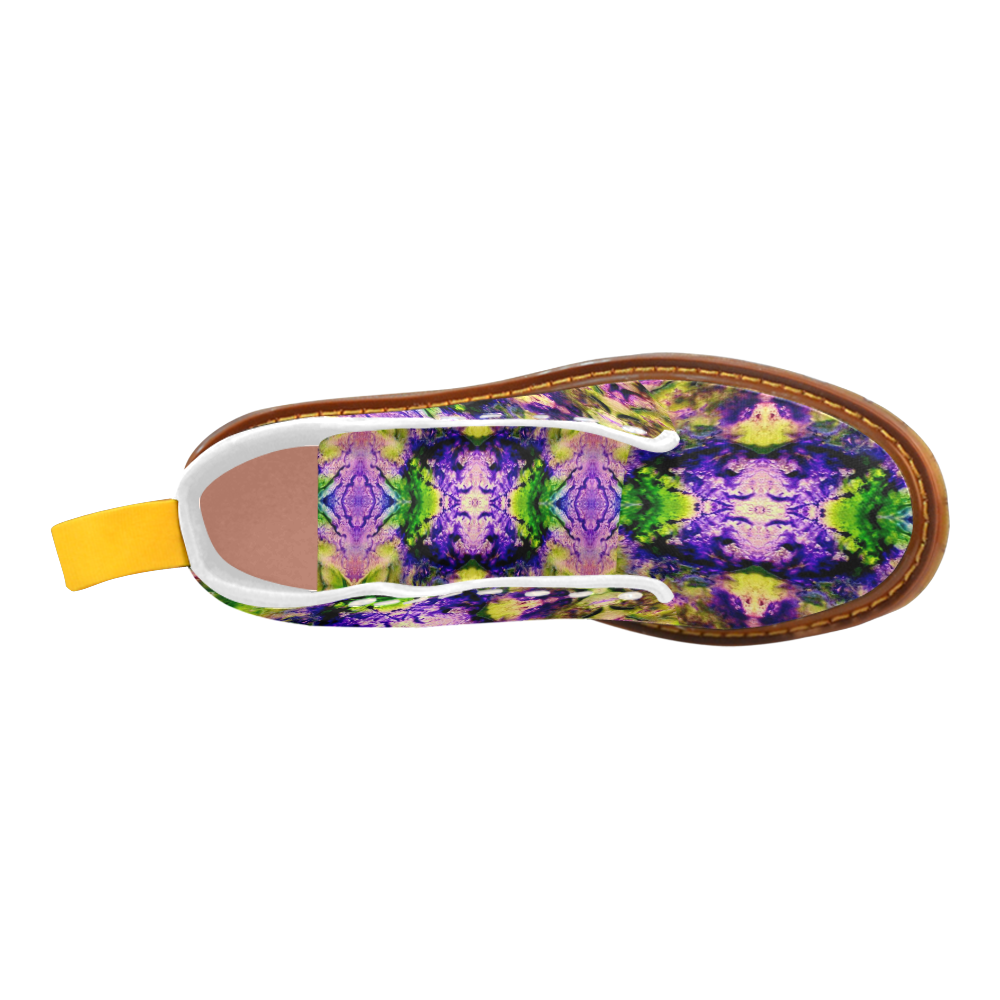 Green,Purple Yellow ,Goa Pattern Martin Boots For Women Model 1203H