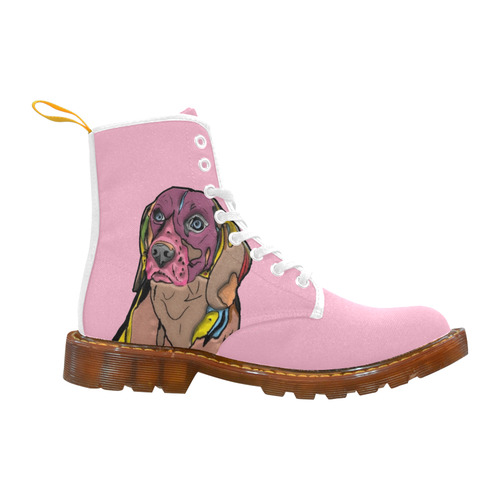Beagle Popart by Nico Bielow Martin Boots For Women Model 1203H