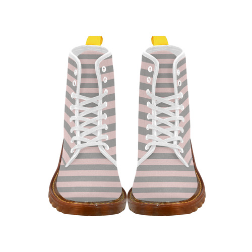 Pastel Stripes Martin Boots For Women Model 1203H