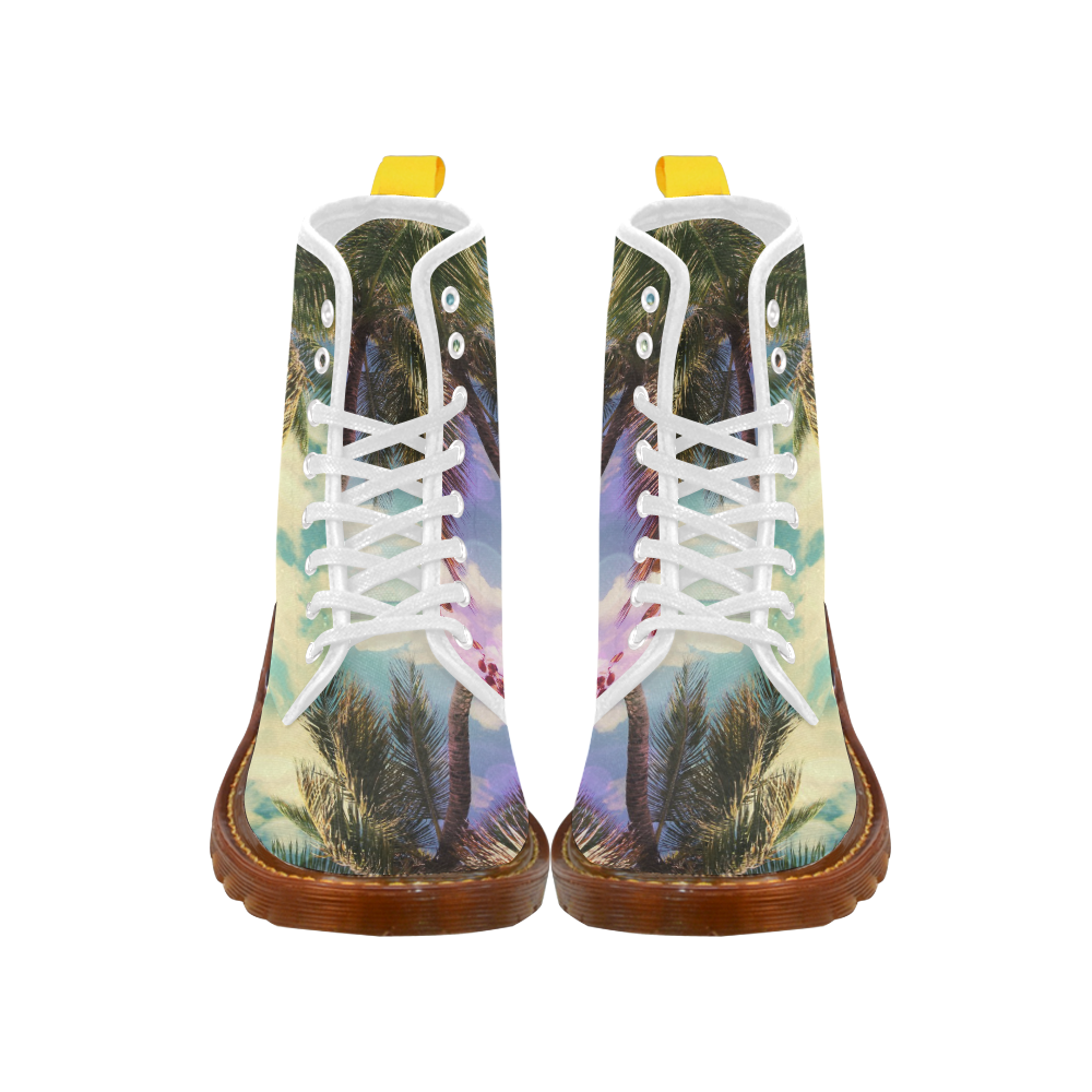 Prismatic Palm Custom Canvas Boots For Women Model 1203H