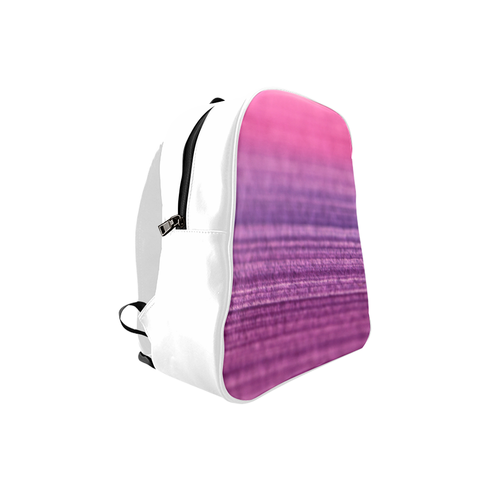 Designers bag : purple and white 60s edition School Backpack (Model 1601)(Small)