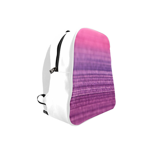 Designers bag : purple and white 60s edition School Backpack (Model 1601)(Small)